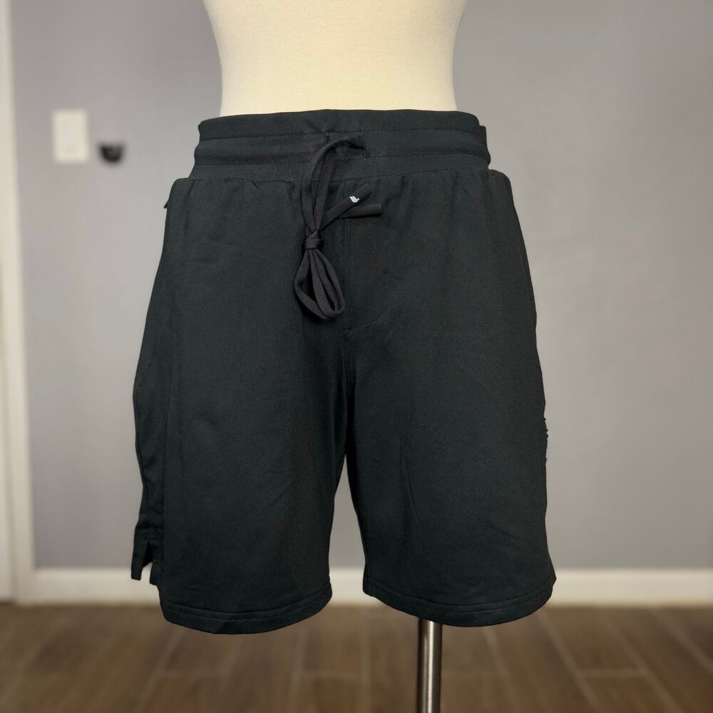 Fabletics Mens The Cloud Jersey Shorts, Black, XS